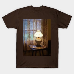 Interiors - Parlor With Hurricane Lamp T-Shirt